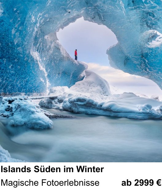 Ruhiger Fotokurs zu Islands Süden im Winter: Magische Fotoerlebnisse