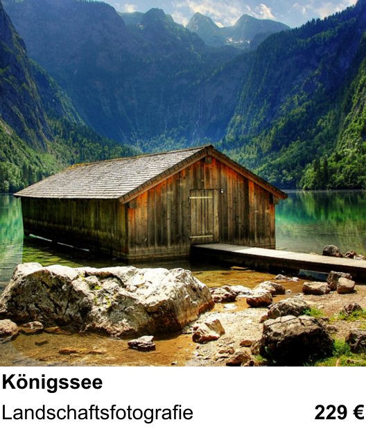 Ruhiger Fotokurs zu Königssee: Landschaftsfotografie
