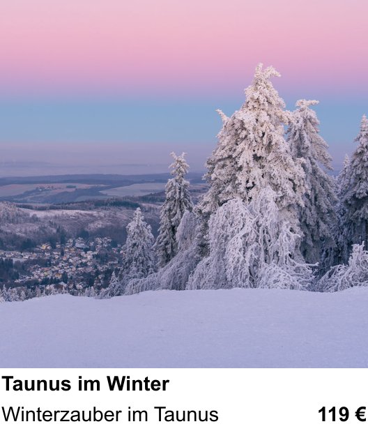 Ruhiger Fotokurs zu Taunus im Winter: Winterzauber im Taunus