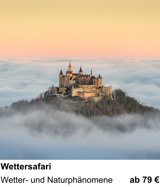 Ruhiger Fotokurs zu Wettersafari: Wetter- und Naturphänomene