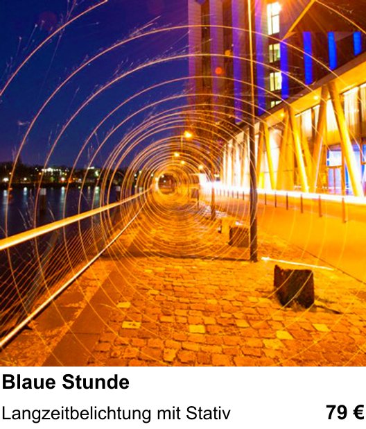 Gestaltungs-Fotoworkshop in Linz: Stadtlichter zur blauen Stunde